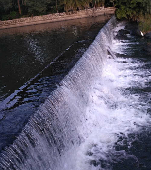 A small water falls inside Brindavan gardens